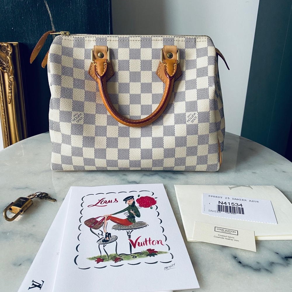 Louis Vuitton Speedy 25 Damier Azur